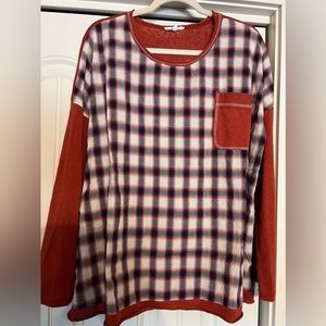 EASEL PLAID SHIRT NWOT SIZE L